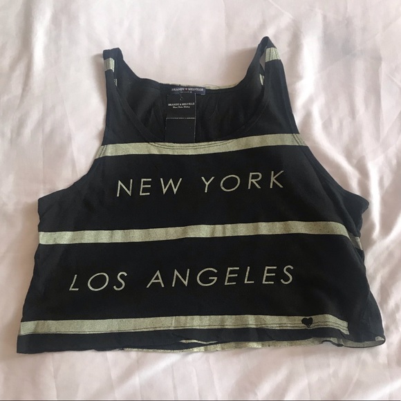 Brandy Melville ‘New York Los Angeles’ Crop Tank - Picture 2 of 4